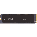 Crucial CT4000T500SSD3 T500 4TB PCIe Gen4 NVMe M.2 Solid State Drive with Heatsink 7400MB/s Reads 7000 MB/s Writes 2400TBW