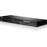 Aten CS1708A 8-Port PS/2 USB KVM Switch-TAA Compliant - 8 x 1 - 8 x SPHD-15 Keyboard/Mouse/Video - 1U - Rack-mountable