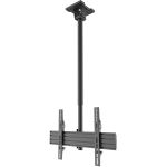 Kanto CM600 Ceiling Mount for Flat Panel Display - Black - Height Adjustable - 1 Display(s) Supported - 70in Screen Support - 110 lb Load Capacity - 75 x 75  600 x 400 - Aluminum - 1