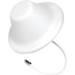 WilsonPro 4G LTE/ 3G High Performance Wide-Band Dome Ceiling Antenna (F-Female) - 698 MHz to 960 MHz  1710 MHz to 2700 MHz - 4 dB - Cellular Network  Signal Booster - White - Ceiling Mo