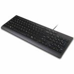 Lenovo Essential Wired Keyboard Black US English - Cable Connectivity - USB Type A Interface - CoPilot Hot Key(s) - Windows 10  Windows 11 - English (US) - PC - Plunger Keyswitch - Blac