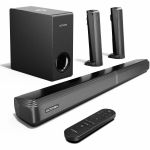 ULTIMEA Apollo U3620 4.1 Bluetooth Sound Bar Speaker - 280 W RMS - Wall Mountable - Desktop - 45 Hz to 18 kHz - Dolby Atmos - USB - HDMI