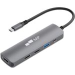 Mobile Pixels 5 in 1 USB-C Hub with 4K HDMI - for Desktop PC - Memory Card Reader - SD  microSD - 100 W - USB Type C - 4K - 3840 x 2160 - 1 x USB 2.0 - 2 x USB 3.0 - USB Type-A - USB Ty