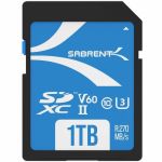 Sabrent Rocket 1 TB Class 10/UHS-II (U3) V60 SDXC - 270 MB/s Read - 170 MB/s Write - 3 Year Warranty