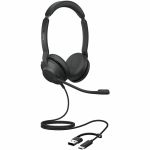 Jabra Evolve2 30 SE Headset - Stereo - USB Type C  USB Type A - Wired - 20 Hz to 20 kHz - On-ear  Over-the-head - Binaural - Supra-aural - 4.92 ft Cable - MEMS Technology  Electret Cond