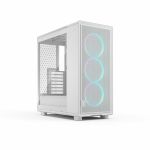 Fractal Design Computer Case Epoch - Mid-tower - White  Clear - Mesh  Steel  Tempered Glass - 5 x Bay - 3 x 120mm Fan(s) Installed - ATX  Mini ITX  Micro ATX Motherboard Supported - 6 x