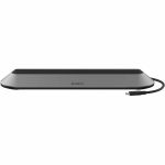 Belkin 11-in-1 Universal USB-C Docking Station - USB 3.2 - 10 Gbps - 100W - 2xHDMI  1xVGA  2xUSB-A  1xUSB-C - Grey - for Notebook/Monitor - Charging Capability - Memory Card Reader - SD