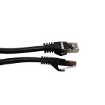 Micro Connectors 150ft Cat6a Industrial Outdoor Rated Solid U/FTP Ethernet Cable 26AWG Black E09-150B-OUT