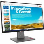 Lenovo ThinkVision P24QD-40 24in Class Webcam WQHD LED Monitor - 16:9 - Eclipse Black - 23.8in Viewable - In-plane Switching (IPS) Technology - WLED Backlight - 2560 x 1440 - 16.7 Milli