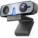 ROCWARE RC08 Webcam - 30 fps - USB 2.0 Type C - Full HD - 1920 x 1080 Video - CMOS Sensor - Auto-focus - 90&deg; Angle - Bracket  Clip  Tripod Mount - 4x Digital Zoom - Microphone - For