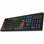 Adesso Easy Touch 1300 Keyboard - Wired/Wireless Connectivity - Bluetooth/RF - 2.40 GHz - USB Type C Interface - RGB LED - 104 Key(s) - CoPilot  Windows Key Hot Key(s) - Windows  macOS