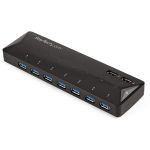StarTech.com 7-Port USB 3.0 Hub plus Dedicated Charging Ports - 2 x 2.4A Ports - Desktop USB Hub and Fast-Charging Station - Add seven USB 3.0 (5Gbps) ports to your computer plus fast-c
