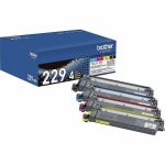 Brother Genuine TN2294PK Standard Yield Toner Cartridge Multipack (Includes 1 cartridge each of Black  Cyan  Magenta  and Yellow Toner) - Laser - Yellow - Standard Yield - 4 Pack - 1 50