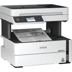 Epson WorkForce ST-M3000 Monochrome Multifunction Supertank Printer. Cartridge Free MFP with ADF & Fax Inkjet copier/Fax/Scanner-1200x2400 dpi Print-Automatic Duplex Print-1200 dpi Opti