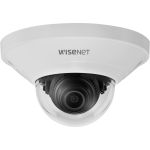 Wisenet QND-8011 5 Megapixel Indoor Network Camera - Dome - White - MJPEG  H.264  H.265 - 2592 x 1944 - 2.80 mm Fixed Lens - 30 fps - CMOS - HDMI - Wall Mount  Gang Box Mount