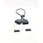 MC F04-01ARGB-50 50cm Addressable RGB Extension Cable with/2 Male Pins