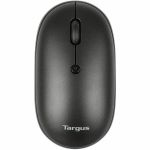 Targus Compact Multi-Device Antimicrobial Wireless Mouse - Optical - Wireless - Bluetooth/Radio Frequency - 2.40 GHz - Black - 3 Button(s) - Symmetrical