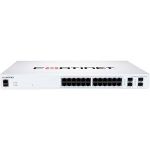 Fortinet FortiSwitch FS-124F-POE Ethernet Switch - 24 Ports - Manageable - Gigabit Ethernet  10 Gigabit Ethernet - 10/100/1000Base-T  10GBase-X - 2 Layer Supported - Modular - 237.40 W