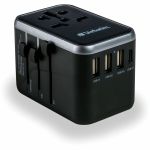 Verbatim UTA-04 Universal Travel Adapter 61W - USB -C  USB-A - 61 W - 120 V AC  230 V AC Input - 1