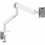 Alogic Glide Mounting Arm for Monitor  Flat Panel Display  Curved Screen Display - White - 1 Display(s) Supported - 17in to 35in Screen Support - 23.15 lb Load Capacity - 75 x 75  100 x