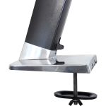 Ergotron Grommet Mount for Workstation - Polished Aluminum  Black - Steel