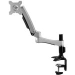 Amer Mounts Long Articulating Monitor Arm with Clamp Base for 15in-26in LCD/LED Flat Screens - Supports up to 22lb monitors  +90/- 20 degree tilt and VESA 75/100