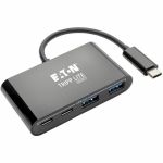 Eaton Tripp Lite Series 4-Port USB-C Hub  USB 3.x (5Gbps)  2x USB-A  2x USB-C  Black - USB Type C - External - 4 USB Port(s) - 2 USB 3.0 Port(s) - PC  Mac