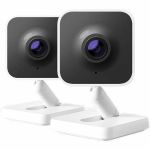 Roku SCS11R2 Indoor Full HD Network Camera - Color - 2 Pack - Infrared/Color Night Vision - 1920 x 1080 - Wi-Fi - USB - Alexa  Google Assistant Supported - Weather Resistant - Audio Sup
