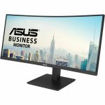 ASUS VA34VCPSR 34in Docking Monitor3440 x 1440 1500R Curvature Frameless USB-C PD 65W RJ45 USB Hub