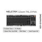 Meletrix  ZOOM TKL DYNA Custom Keyboard Kit Cork Edition Frosted Clear