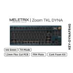 Meletrix ZOOM TKL DYNA Custom Keyboard Kit Cork Edition Ink Green