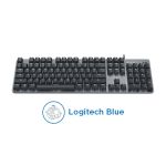 Logitech 920-009860 K845 Mechanical Illuminated Keyboard Logitech Blue Switches (Clicky) Five Backlight Modes Media & Shortc