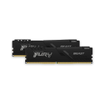 Kingston KF560C36BBEK2-64 FURY Beast 64GB (2 x 32GB) DDR5 SDRAM Memory Kit DDR5-6000 PC5-48000 CL36 - 1.35 V - Non-ECC