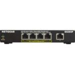 Netgear GS305P-200NAS 5-Port Gigabit EthernetUnmanaged PoE Switch 4x PoE+ Ports (63W) Desktop/Wall Mountable