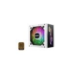 Enermax EMB850EWT-W-RGB MARBLEBRON 850W White RGB 80 PLUS Bronze Certified Power Supply Semi-Modular Black Cables