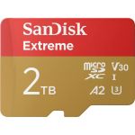 SanDisk SDSQXAV-2T00-GN6MA 2TB Extreme UHS-ImicroSDXC Memory Card with SD Adapter