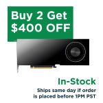 PNY NVIDIA RTX Pro 6000 Blackwell Max-Q 96GB GDDR7 24064 CUDA Cores PCI Express 5.0 x16 300W Graphics Card