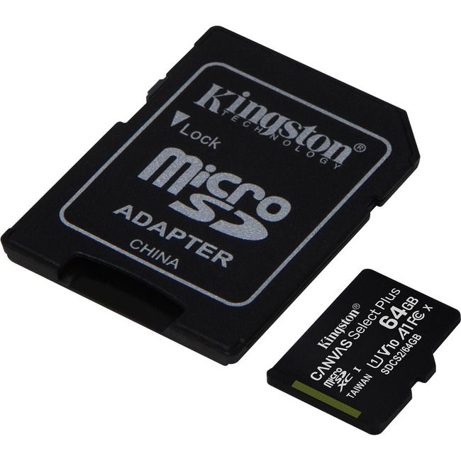 Kingston Canvas Select Plus 64GB microSDXC UHS-I U1 Card - Thumbnail 5