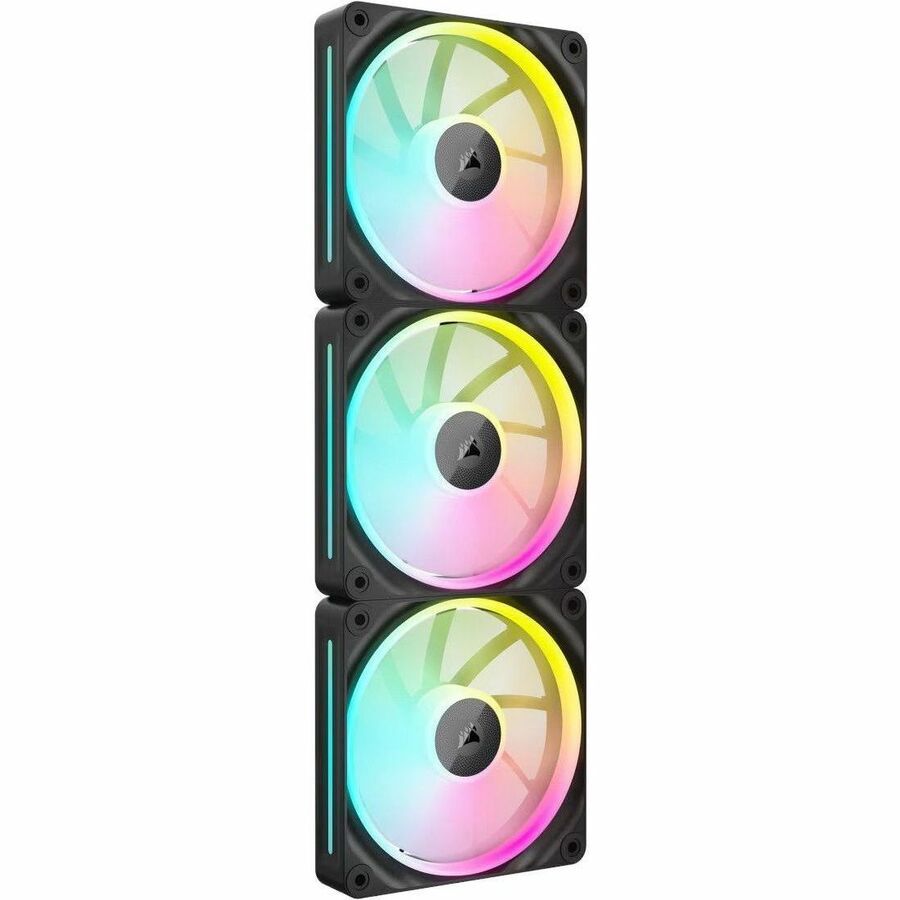 CORSAIR - CUE LINK LX120 RGB 120mm PWM Fans Starter Kit (3-pack) - Black - Thumbnail 2