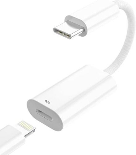 thumbnail image 2 of Usbc To Lightning Adapter USB C To Lightning Audio Adapter For IPhone 16 15 Pro Max, USB Type C Male To Lightning Female Headphones Cable Converter Fit With IPad Pro, Galaxy S23 2 of 12