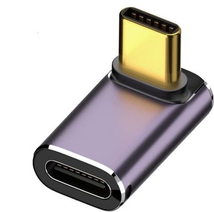 240W USB C Vertical 90 Degree Adapter CM/CF 40Gbps Support 8K@60Hz