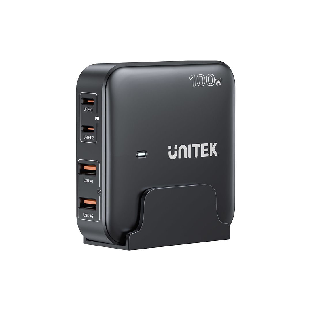 Unitek P1229ABK 100W 4-in-1 Desktop GaN Charger (2*USB-C PD
