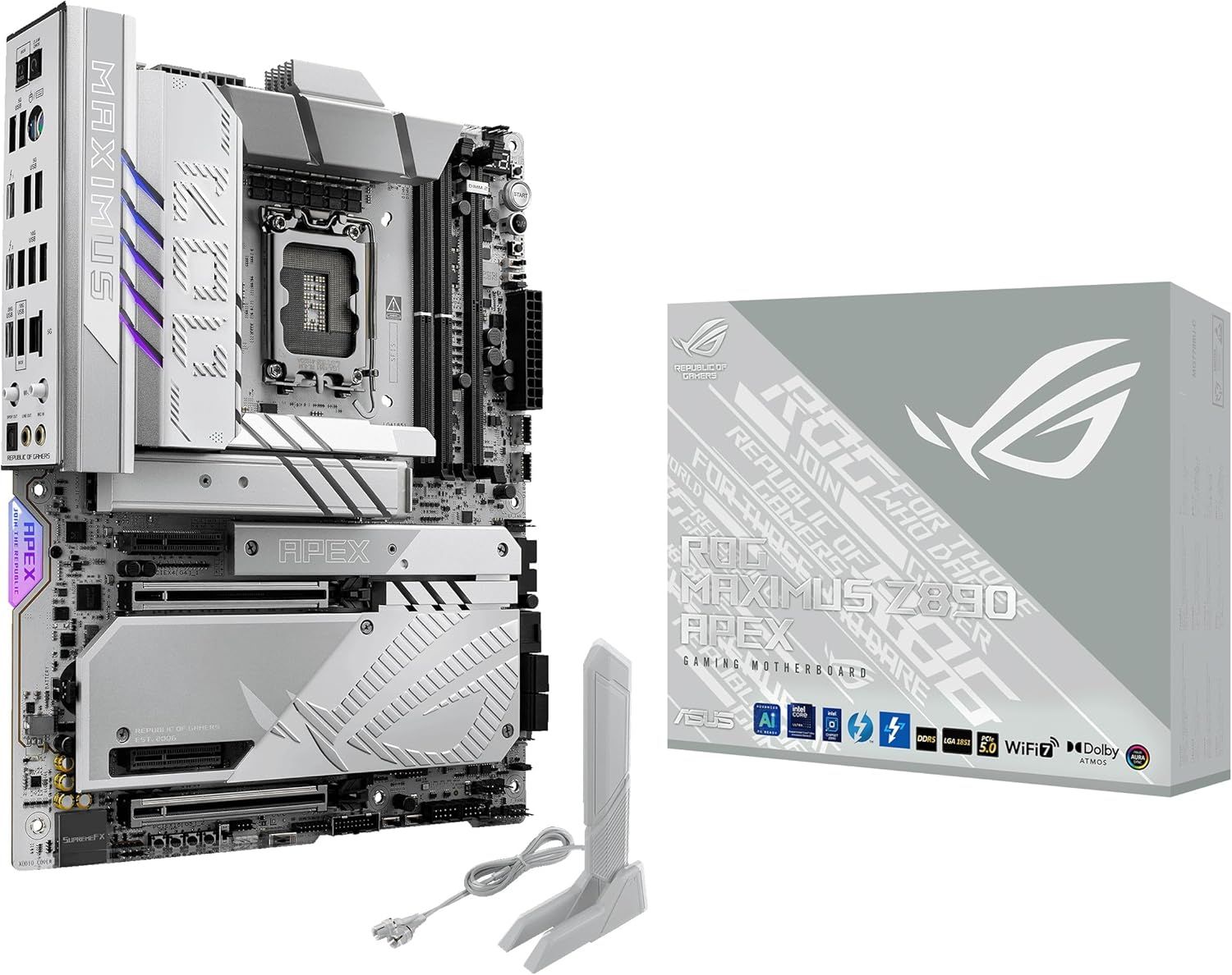 ★ASUS ROG MAXIMUS Z890 APEX intel Core ASUS ROG MAXIMUS Z890 APEX Intel Z890 LGA 1851 ATX motherboard