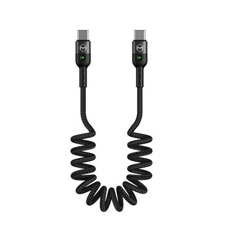 Mcdodo CA-7860 USB C to USB C 60W PD Coiled Cable 6ft Black