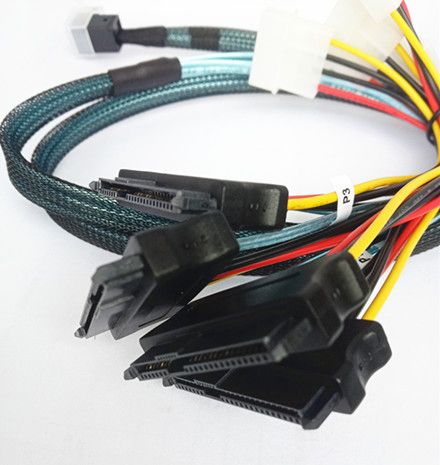 Mini SAS SFF-8643 to 4 SAS 29PIN SFF-8482 linkingCable 12Gbps+