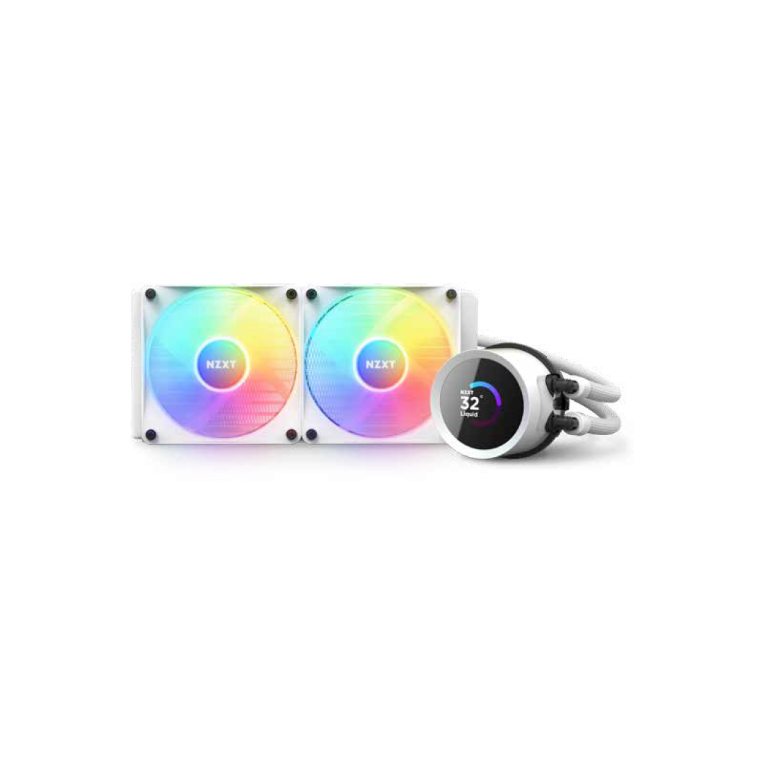 NZXT RL-KR240-W1 Kraken 240 RGB White AIO LiquidCPU Cooler