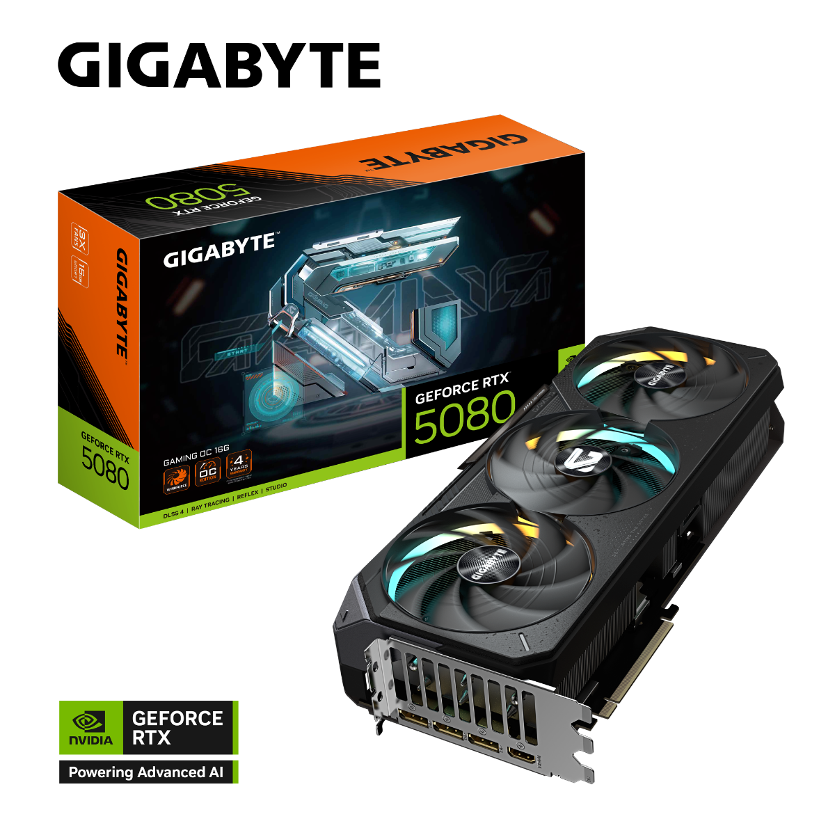 Gigabyte GV-N5080GAMING OC-16GD Gaming GeForce RTX 5080 16GB GDDR7