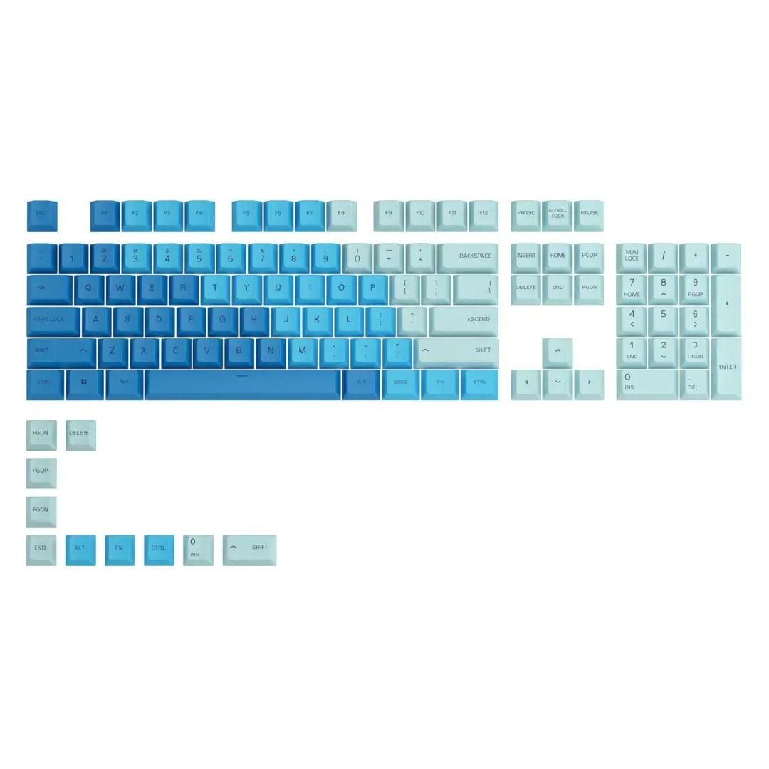 Glorious GLO-KC-GPBT-CO PBT Caribbean Ocean Key Caps - Thumbnail 2