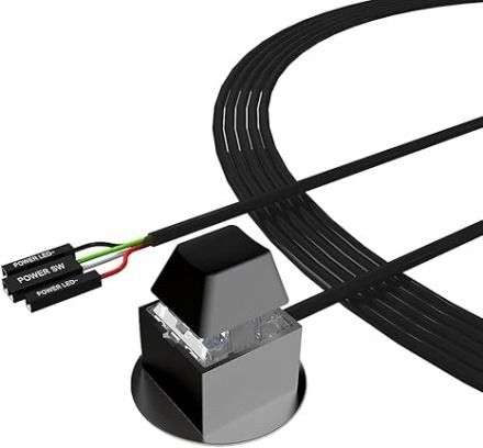 Computer Power Switch ON/OFF w/ 2M Cable Black