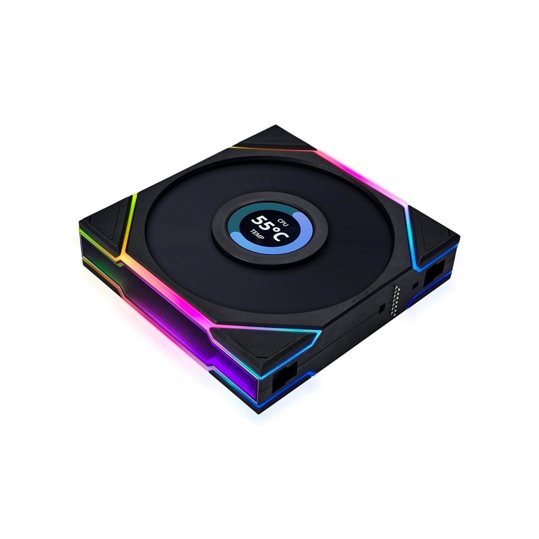 Lian Li 12TLLCD3B UNI FAN TL LCD 120 3 Pack 120mmFans with